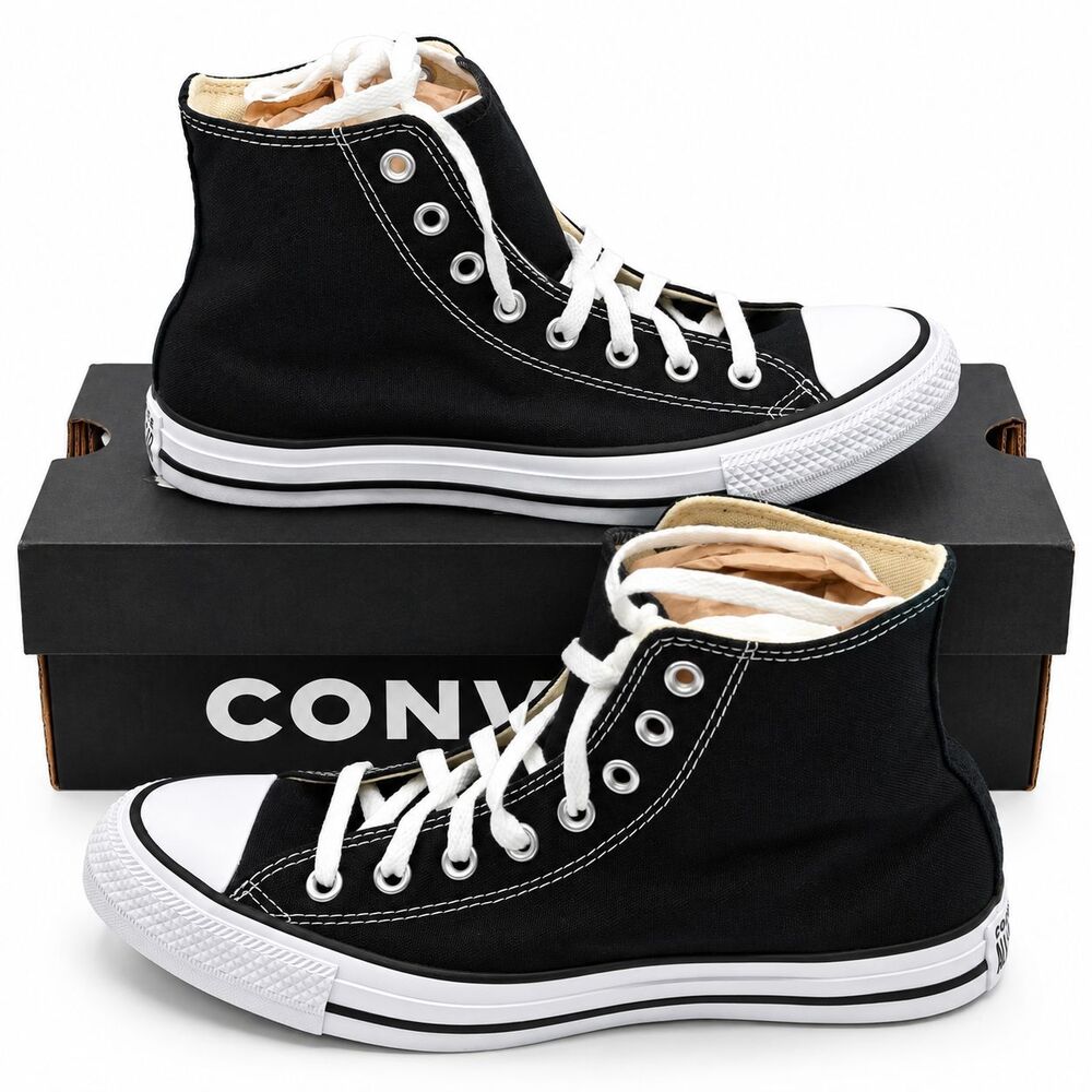 Converse Chuck Taylor All Star Women 9.5 Black High Top Canvas M9160C Shoes